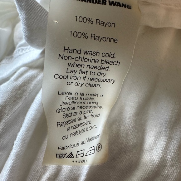 T Alexander Wang Long Sleeve White Tshirt - Picture 4 of 7